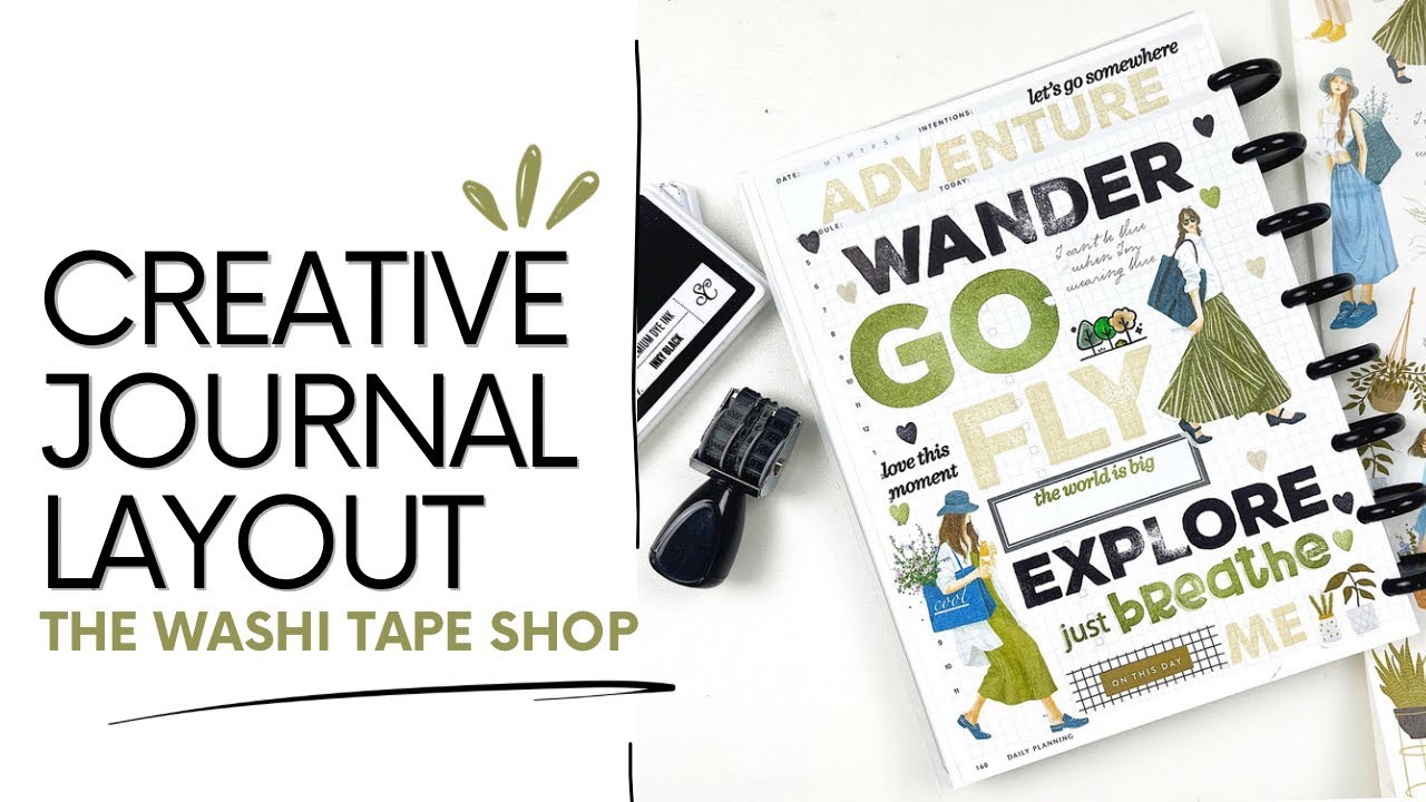 Creative Journal Process Layout 2024 | The Washi Tape Shop Haul & Unboxing