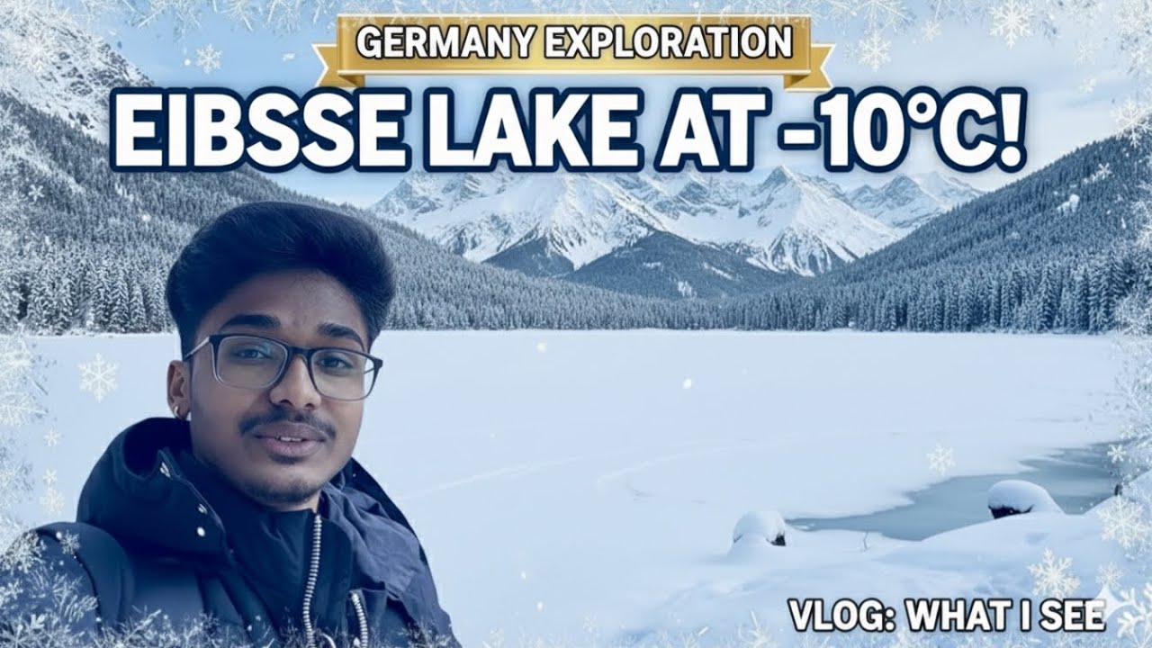 Surviving -10°C at Eibsee Lake! ❄️ | Germany Winter Exploration Vlog