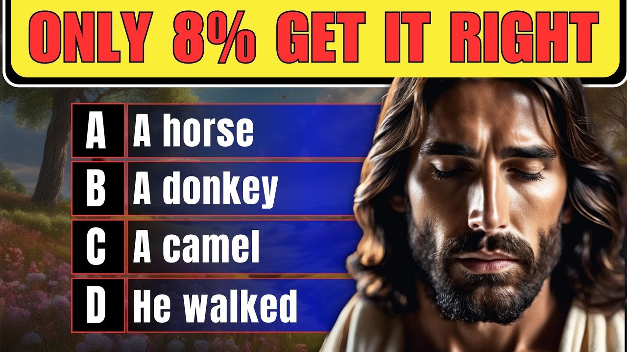 21 BIBLE QUESTIONS TO TEST YOUR BIBLE KNOWLEDGE ABOUT LORD JESUS - Bible Quiz