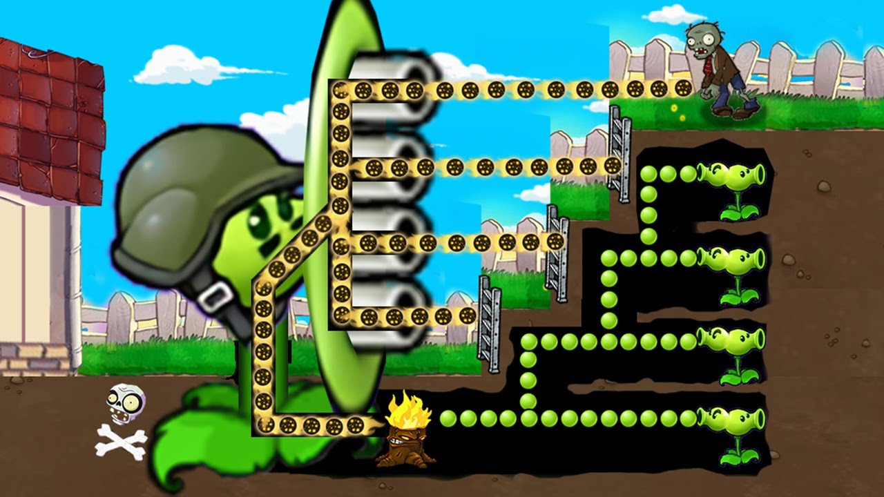 Strongest Fusion Plant. 105 Plants Vs. Zombies PvZ Plus pvz funny moments