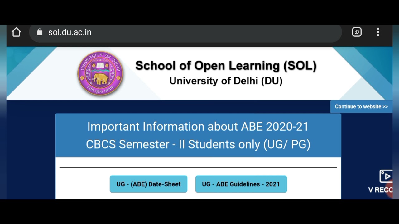 DU SOL Important for Annual mode ll OBE 1st phase Result 2021 ll try to clear some doubt