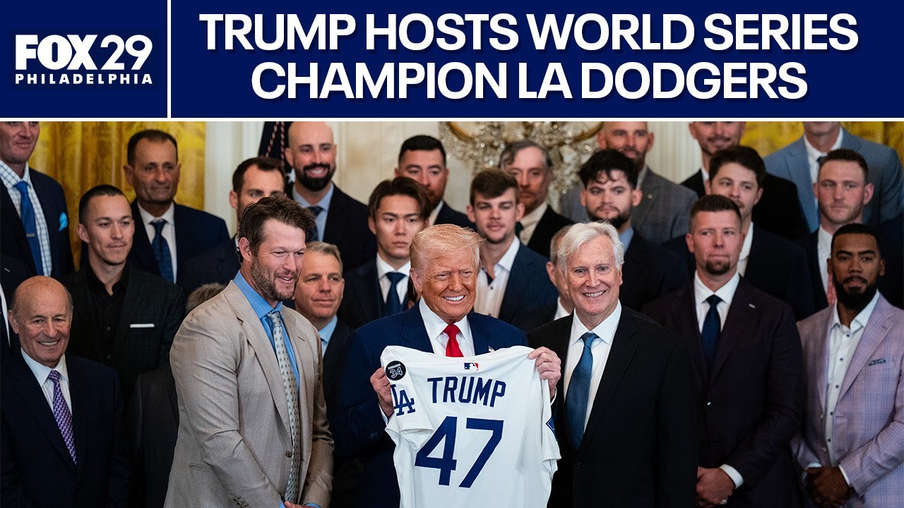 Trump welcomes World Series champion Dodgers to White House