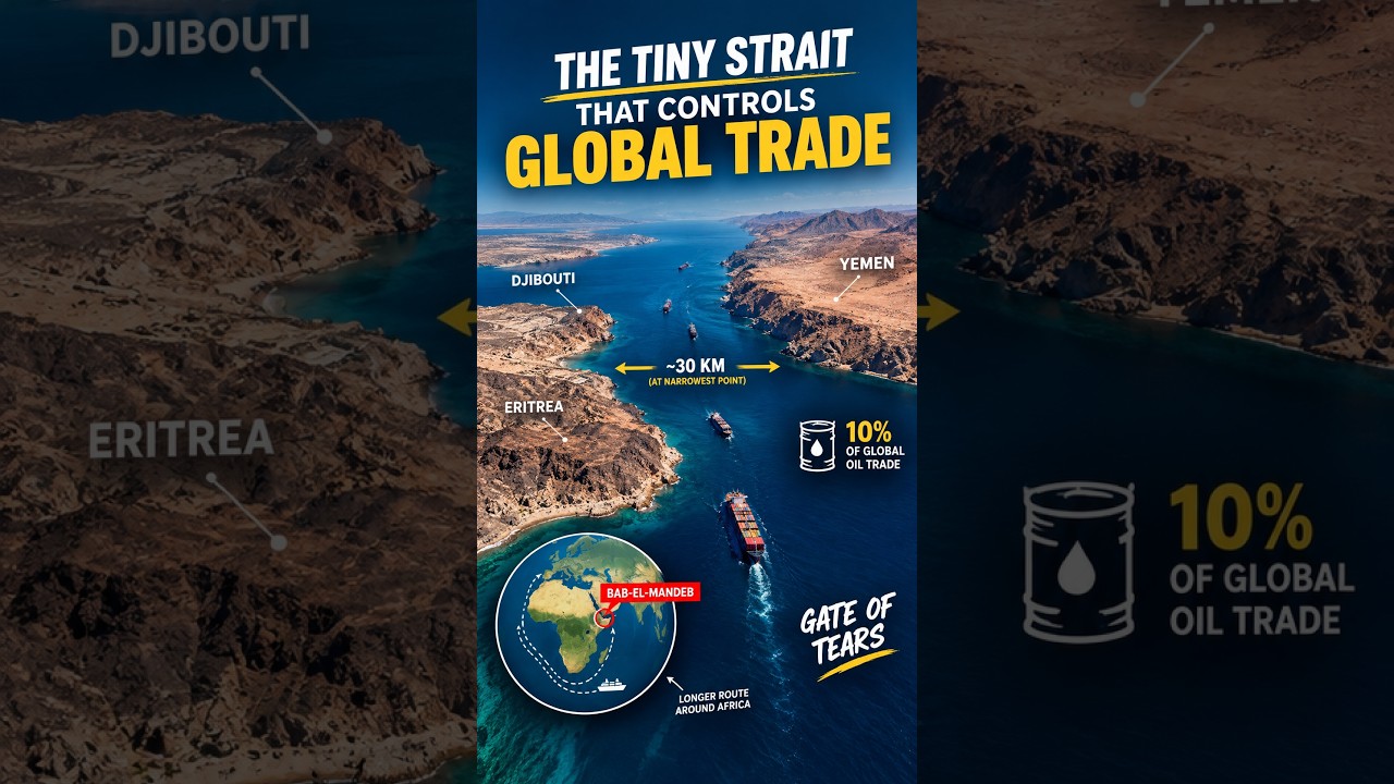 The Tiny Strait That Controls Global Trade Bab-el-Mandeb