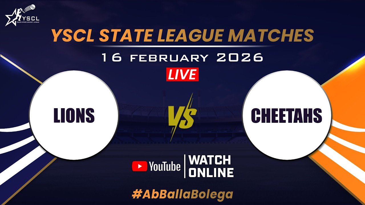 YSCL2026 Live: SENIORS! Lions Seniors Vs Cheetahs Seniors   -  Match - 3