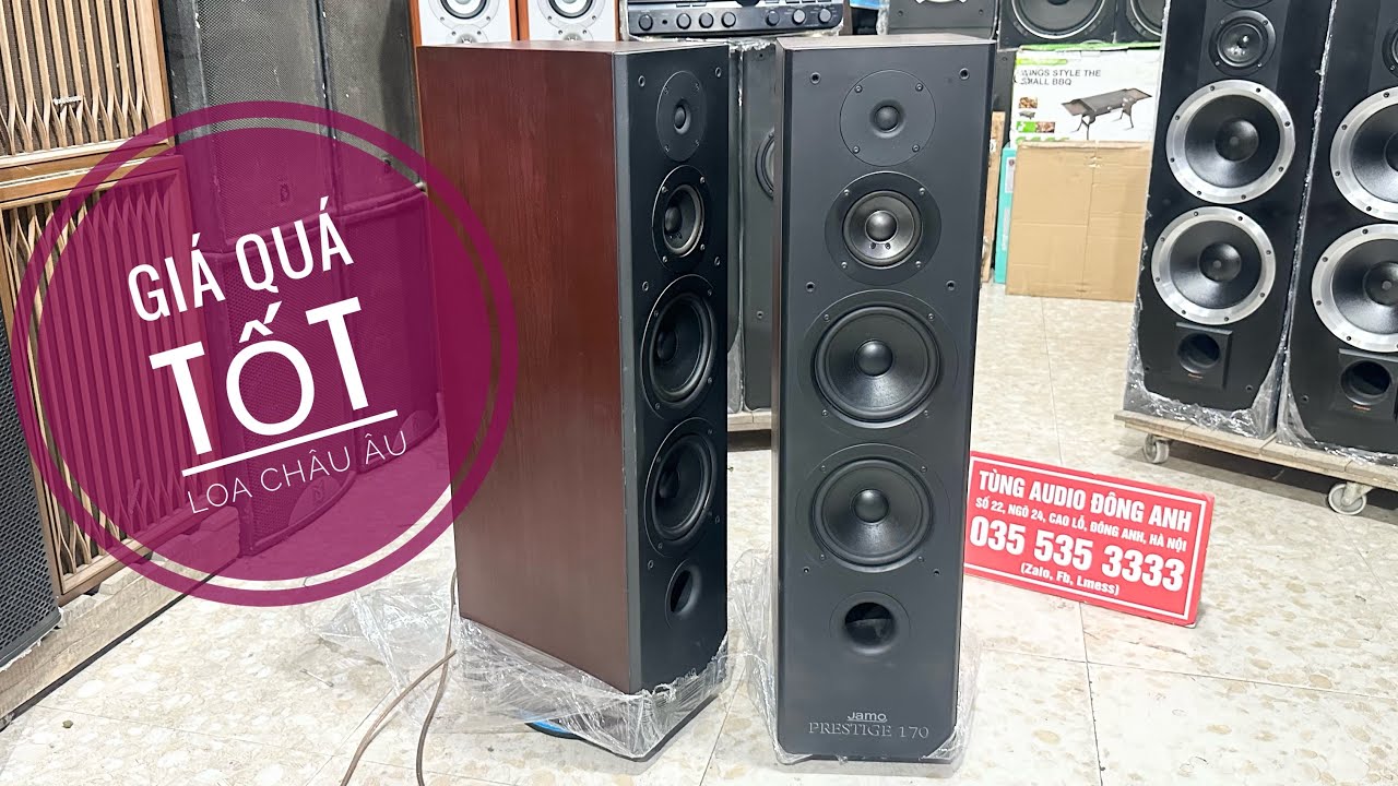 Loa Jamo P170 chân dài châu âu có chất âm hay kiểu dáng đẹp,giá lại quá dễ tiếp cận,Lh 035.535.3333