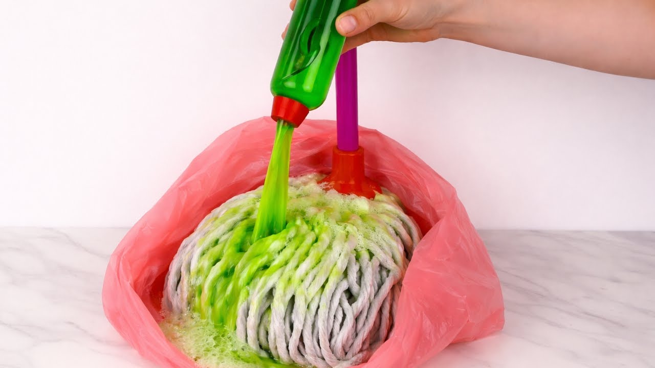 Clean your mop in minutes with this genius home hack!