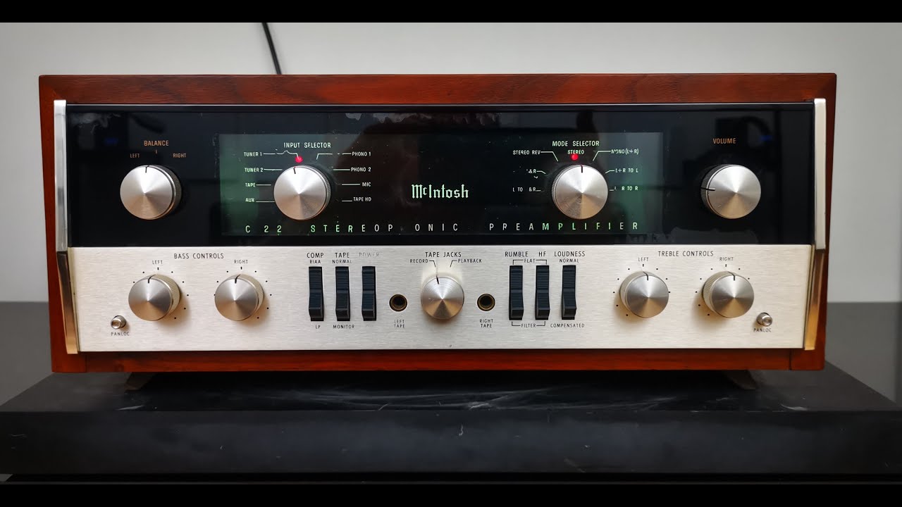 McIntosh C22 Stereo Vacuum Tube Preamplifier (1963 - 1972)