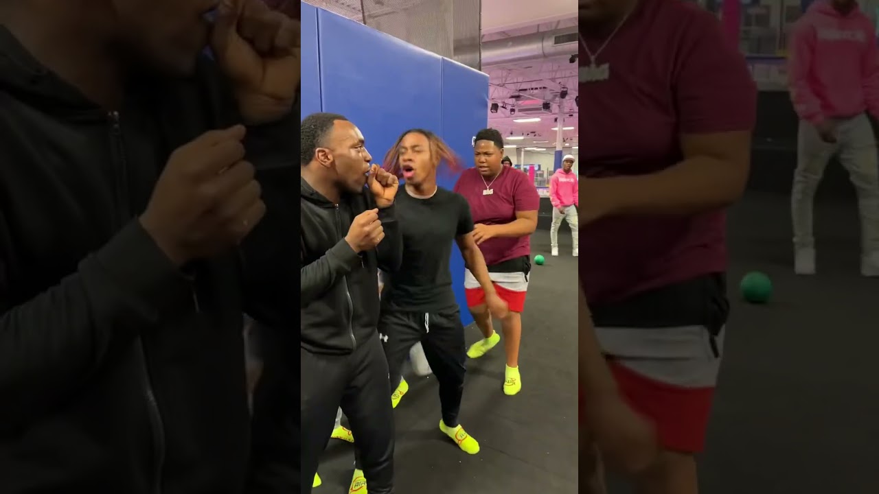 Bully Skips Line At Trampoline Park..🤣😡