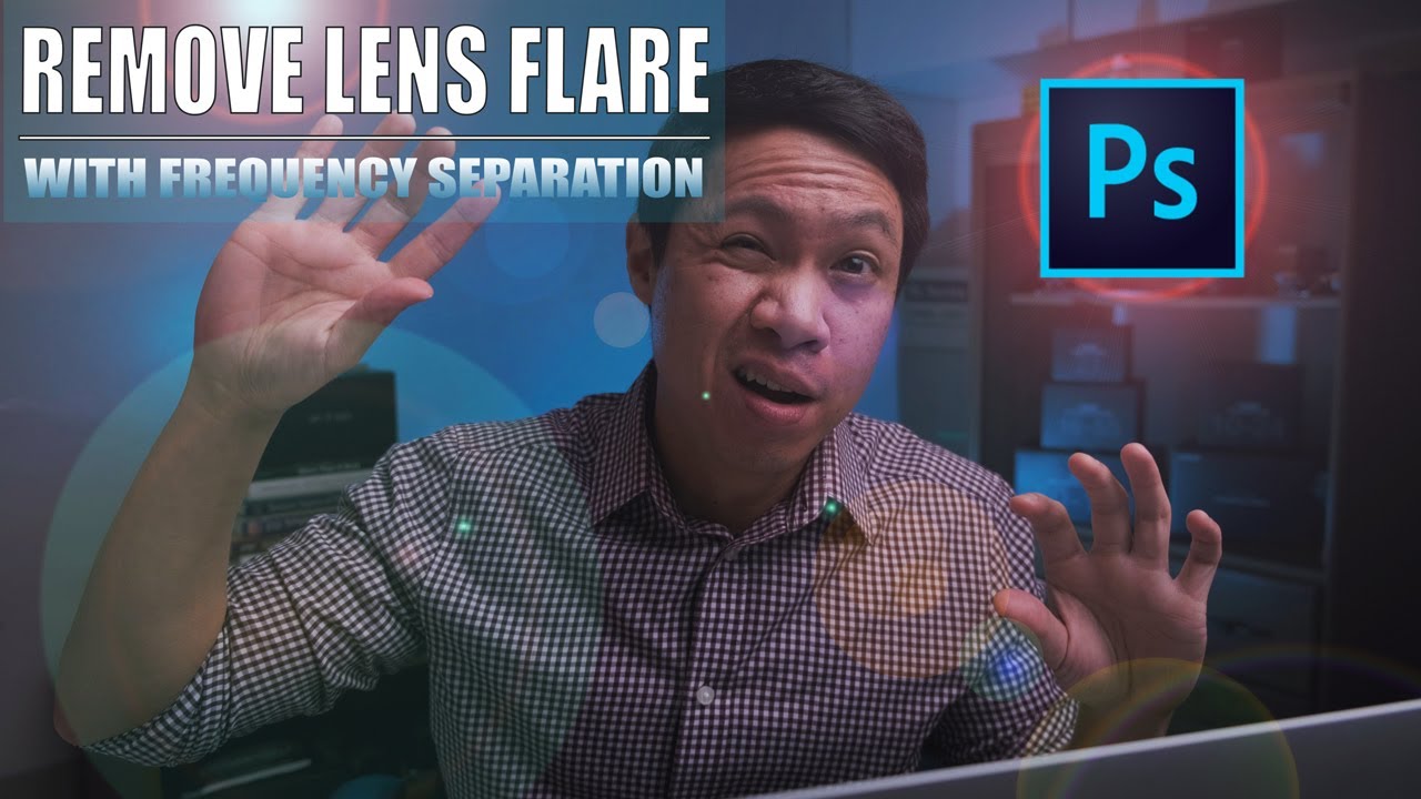 How To Remove Lens Flare with Photoshop and Frequency Separation For Landscape Photography POWERFUL