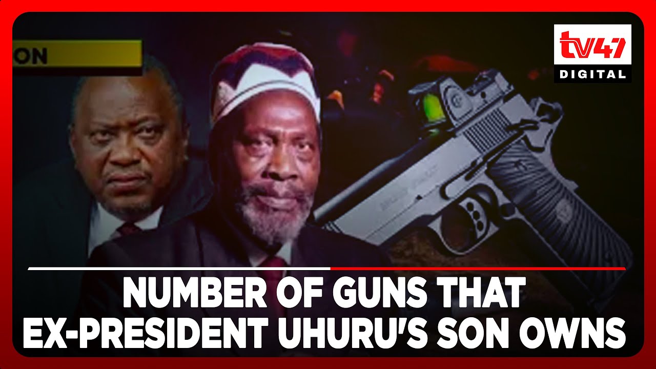Number of guns that ex-president Uhuru's son owns