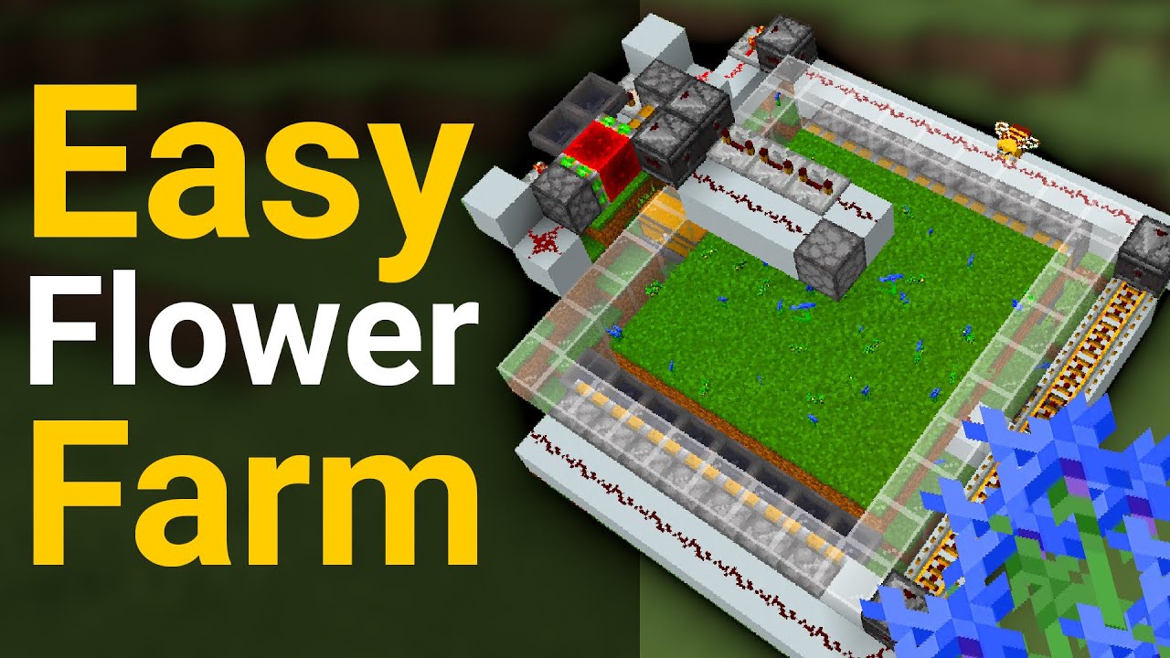 Simple & Fast Flower Farm (3,000 Flowers/Hour) | Minecraft 1.19 Tutorial