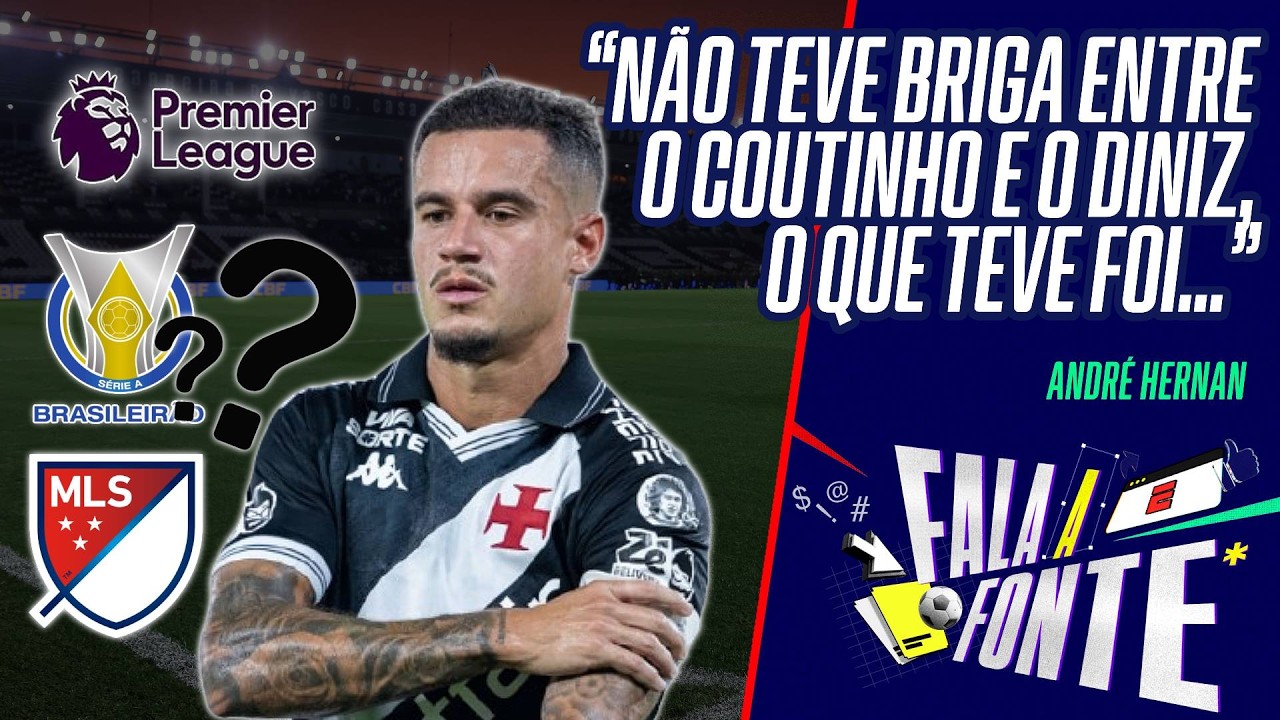 FUTURO DE COUTINHO E BASTIDORES DA SAÍDA DO VASCO! JOGADOR JÁ TEM UM DESTINO? | FALA A FONTE