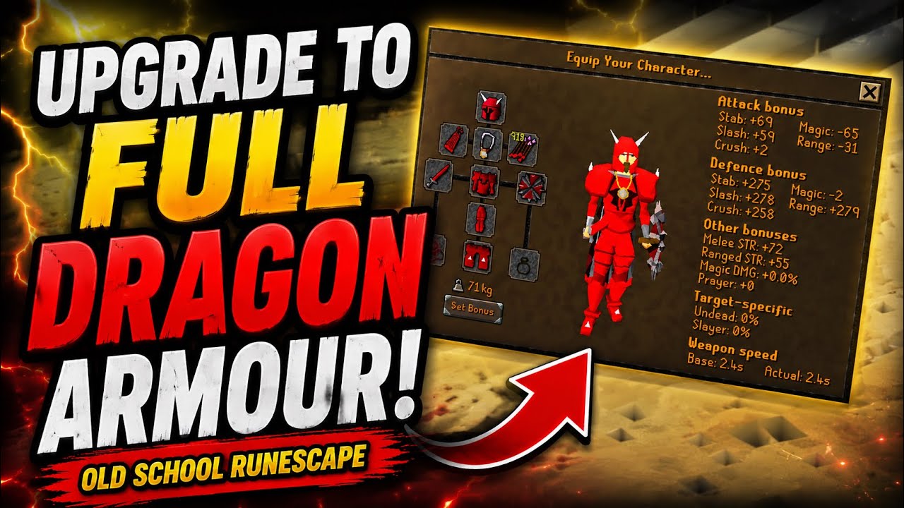 ПОЛНОЕ ОБНОВЛЕНИЕ ДО ДРАКОНЬЕЙ БРОНИ В OLD SCHOOL RUNESCAPE