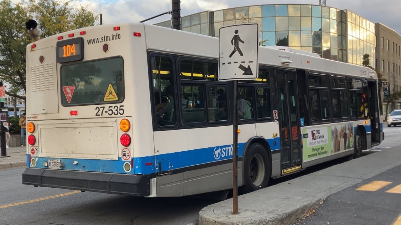 STM Bus # 27-535 Ride On The 104-O Cavendish. (2007 Nova Bus LFS)