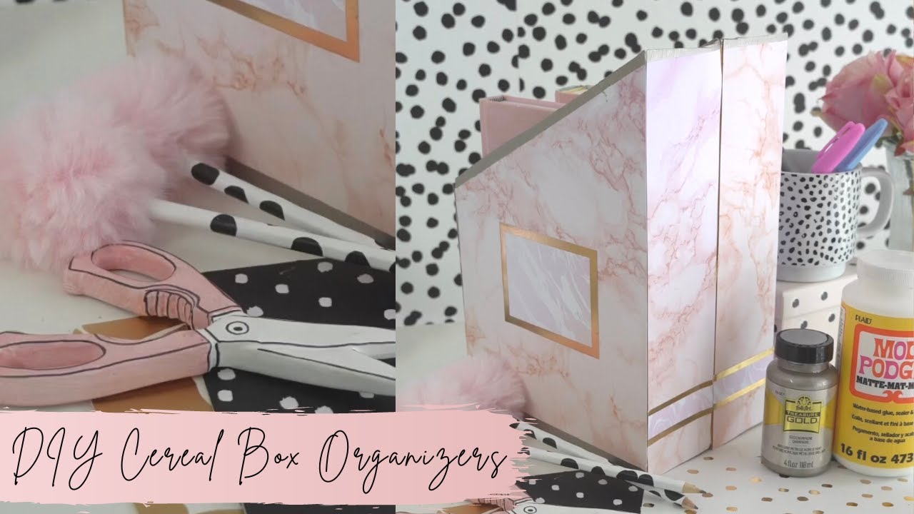 DIY Cereal Box Organizers