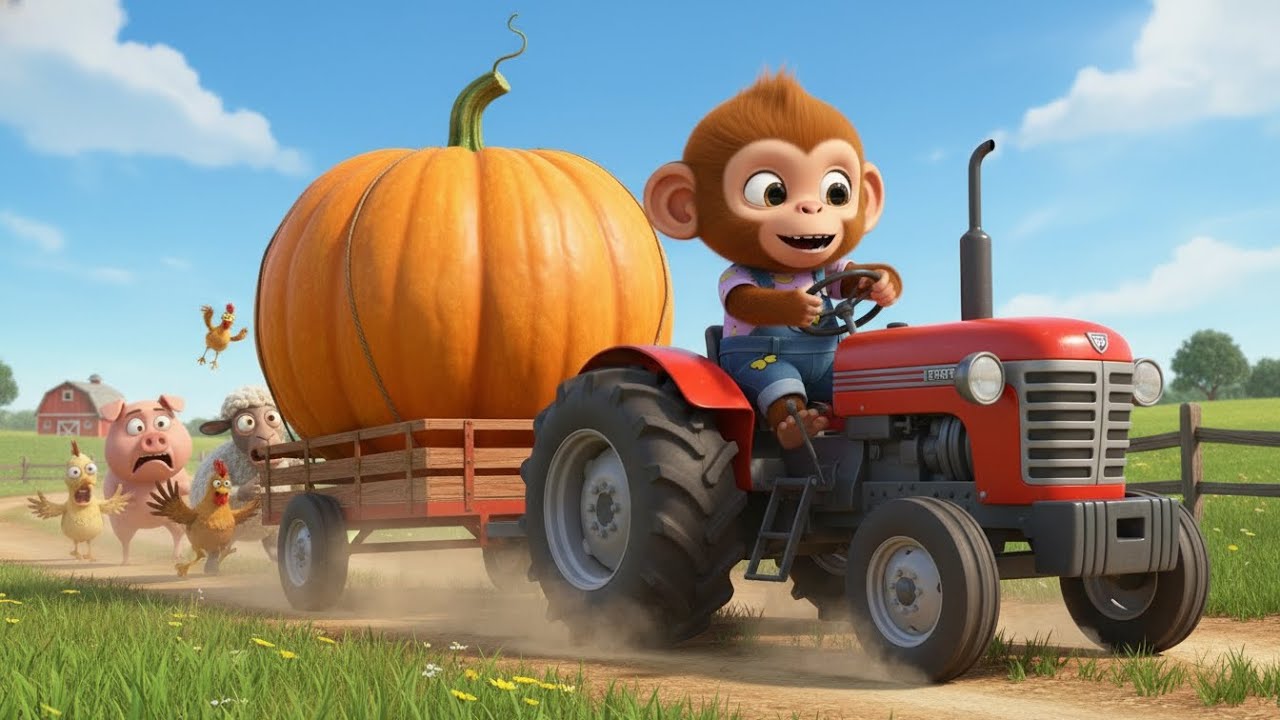 MONKEY CARTOON THE MYSTERY OF THE GLOWING PUMPKIN