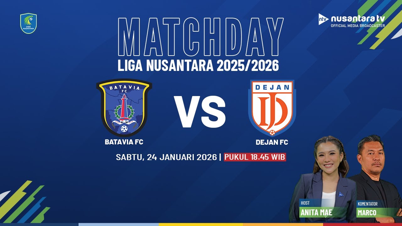 [LIVE] Batavia FC vs Dejan FC - Duel Duo Pemuncak Klasemen Grup A Penyisihan Liga Nusantara | NTV