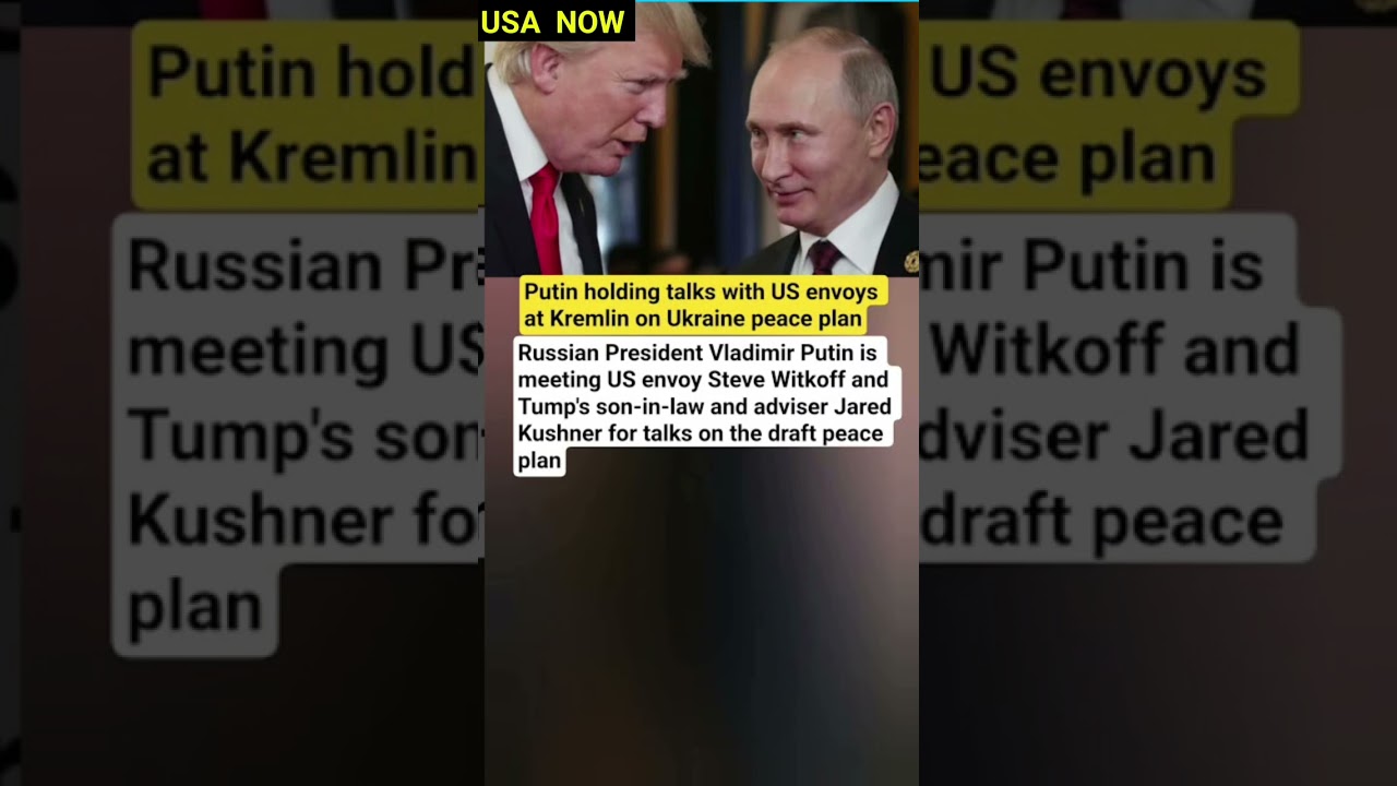 Putin holding talks with US envoys at Kremlin on Ukraine peace plan#ukrainewar #russiaukrainewar