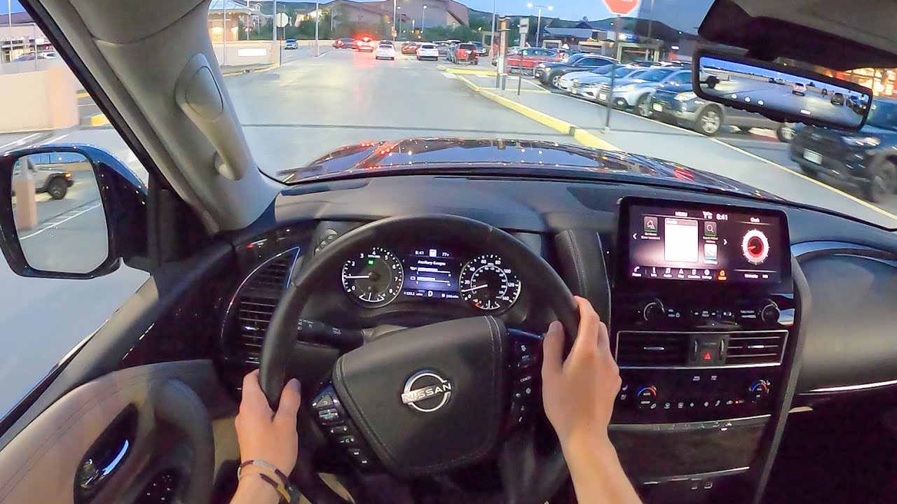 2023 Nissan Armada Platinum - POV Night Drive (Binaural Audio)