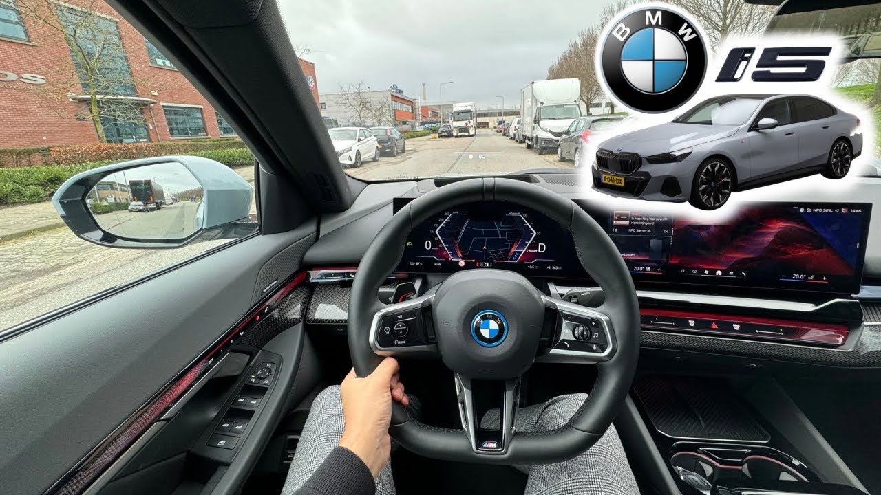 Пакет BMW i5 eDrive40 M | 2024 год | Тест-драйв от первого лица | 0-100 | Бинауральный звук
