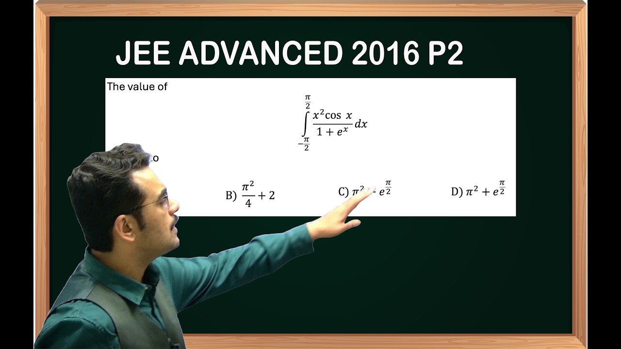 Definte Integral JEE ADVANCED PYQ 2016 P2