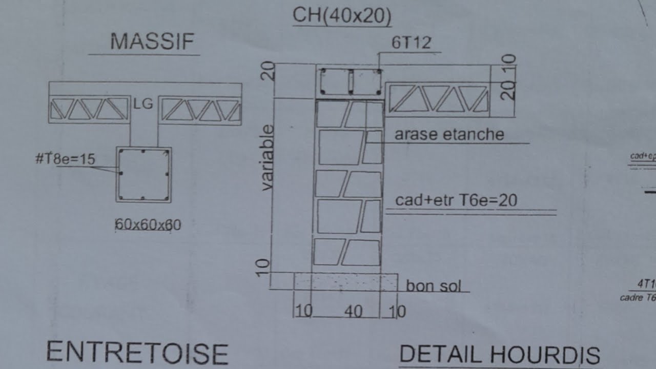 فيديو الأخير لسلسلة  (كيفية قراءة بلان الحديد) plan béton armée  فيديو مهم جدا.