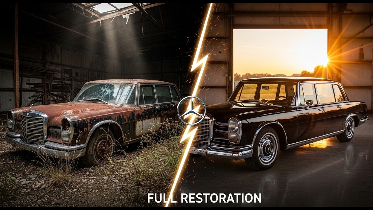 Abandoned 1960s Mercedes 600 Pullman Restoration | Oddly Satisfying ASMR Car Rescue