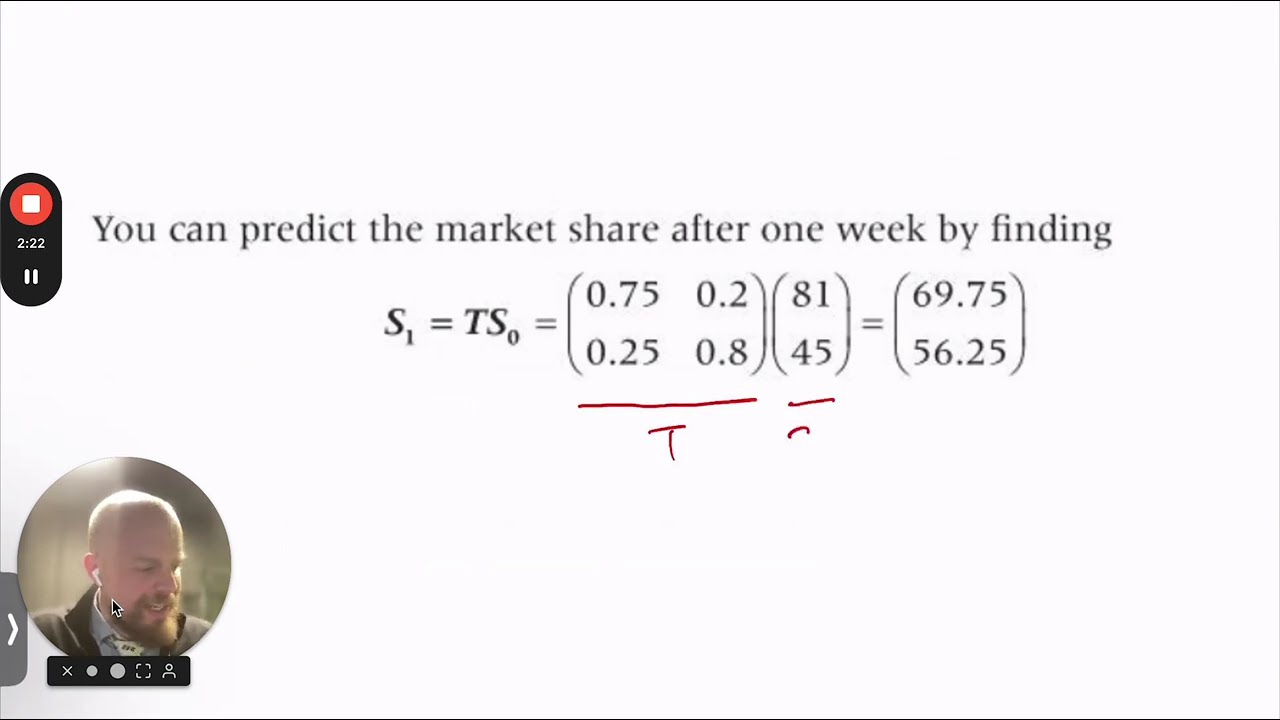 Steady State Matrices - IB AI HL Maths