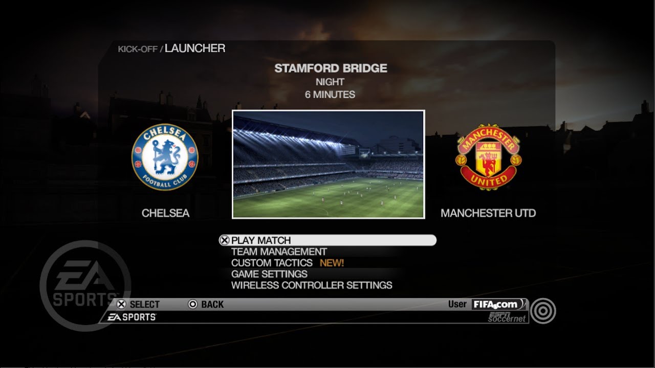 FIFA 09 (2009) - Manchester United vs Chelsea - Gameplay PS3 HD [RPCS3]