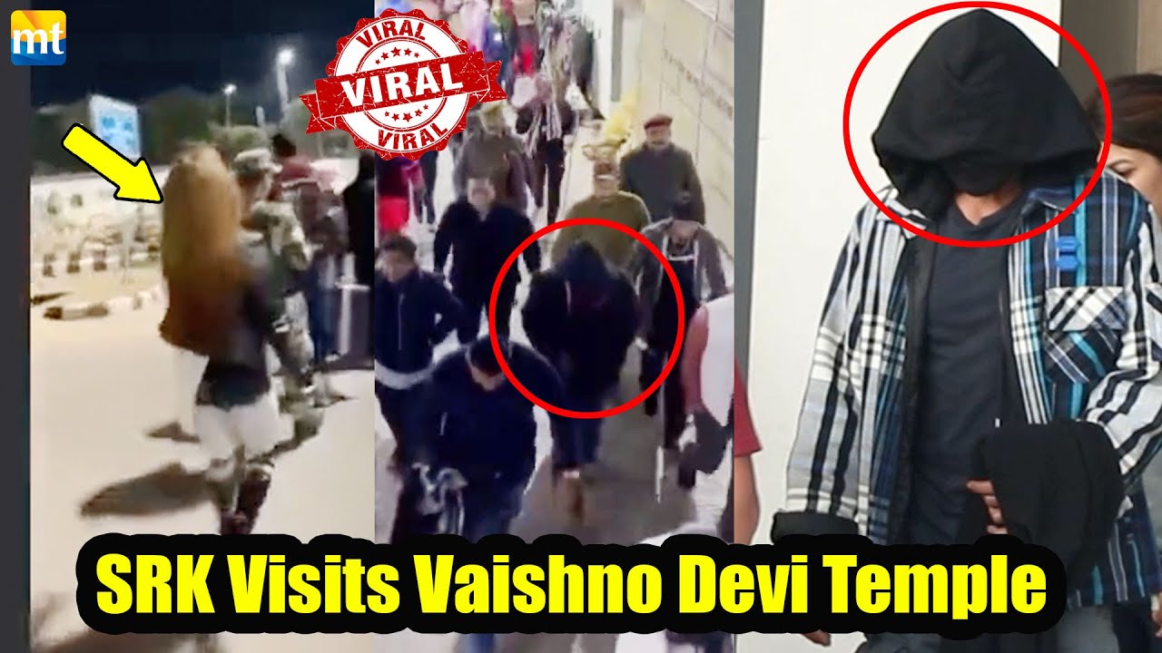 Viral : Shah Rukh Khan visits Maa Vaishnodevi Temple for Pathaan Song,  WATCH what Lady Fan does!