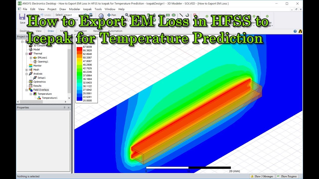 How to Export EM Loss in HFSS to Icepak for Temperature Prediction