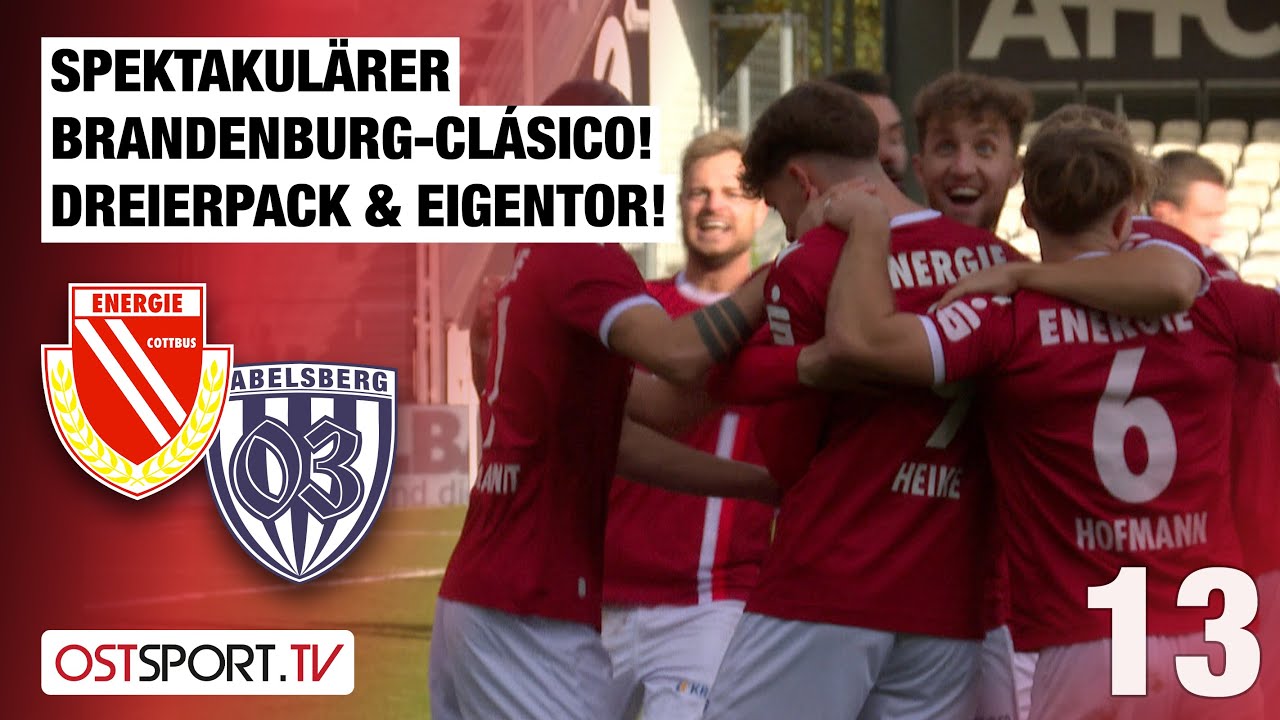 Spektakel im Derby! Dreierpack und Frahn-Eigentor: E. Cottbus - Babelsberg 03 | Regionalliga Nordost