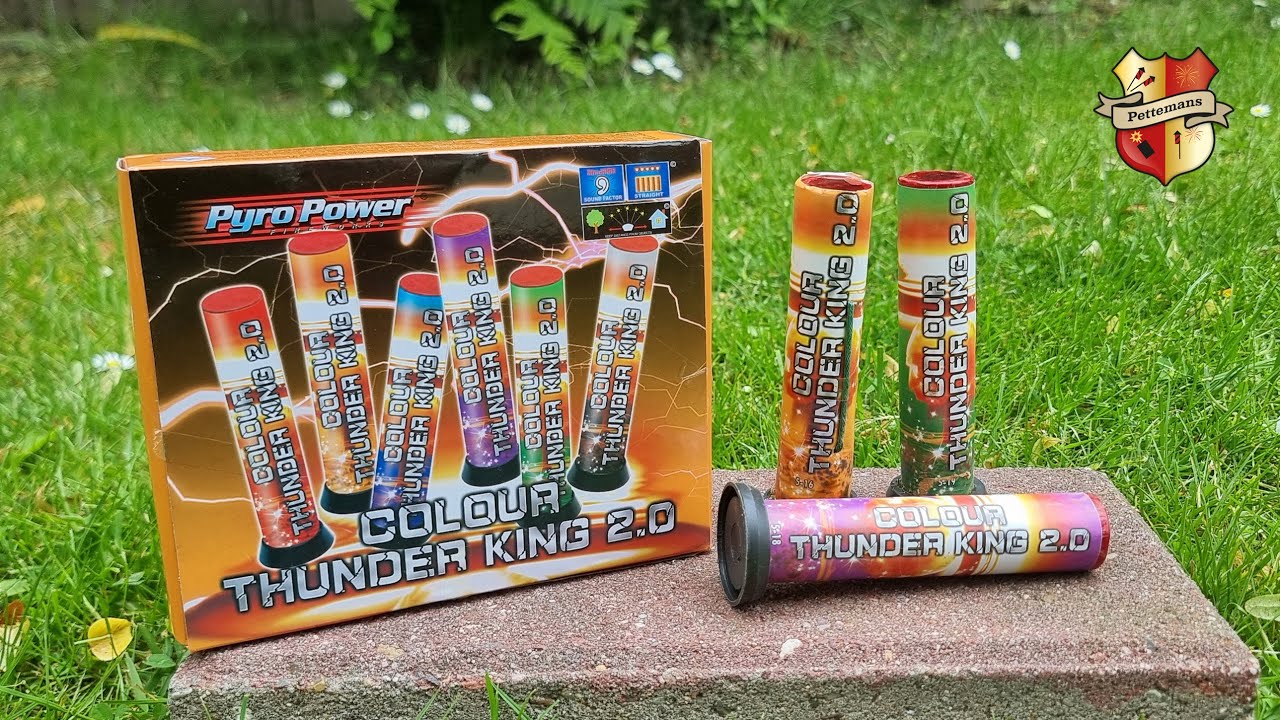 Colour Thunderking 2.0 - Pyro Power Fireworks Single shot 6st Vuurwerk