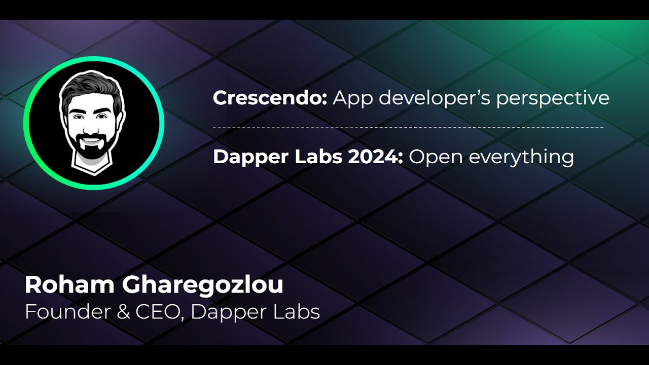 Roham & Dapper Labs - Flow Town Hall 2024