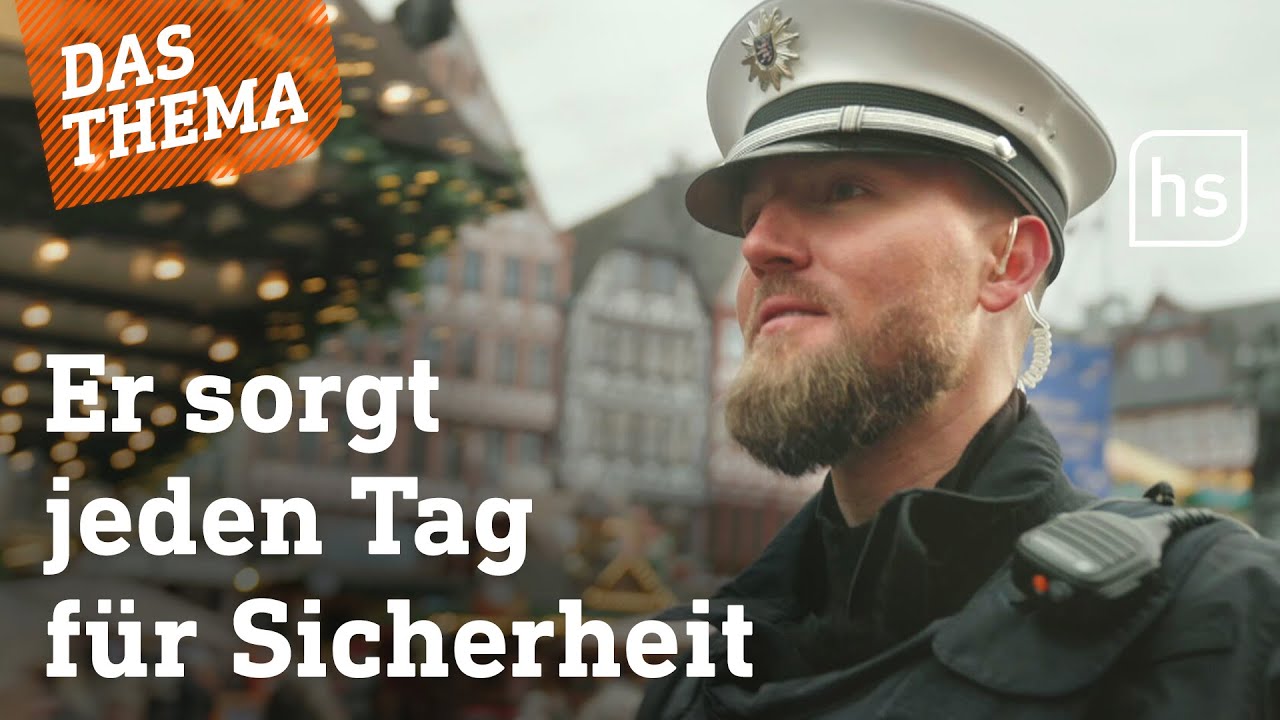 Mit der Polizei über den Frankfurter Weihnachtsmarkt | hessenschau DAS THEMA