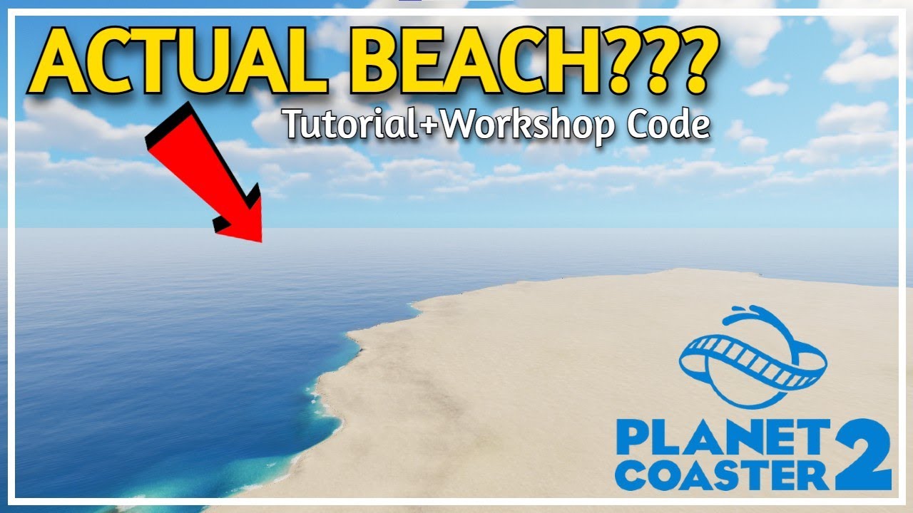How to Make a Custom BEACH TEMPLATE in Planet Coaster 2