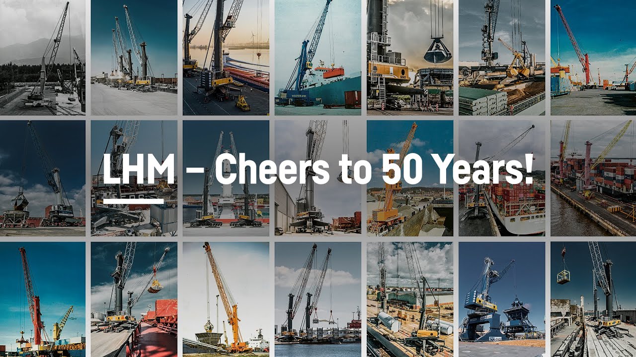 Cheers to 50 Years! Celebrating our mobile harbour cranes | Liebherr