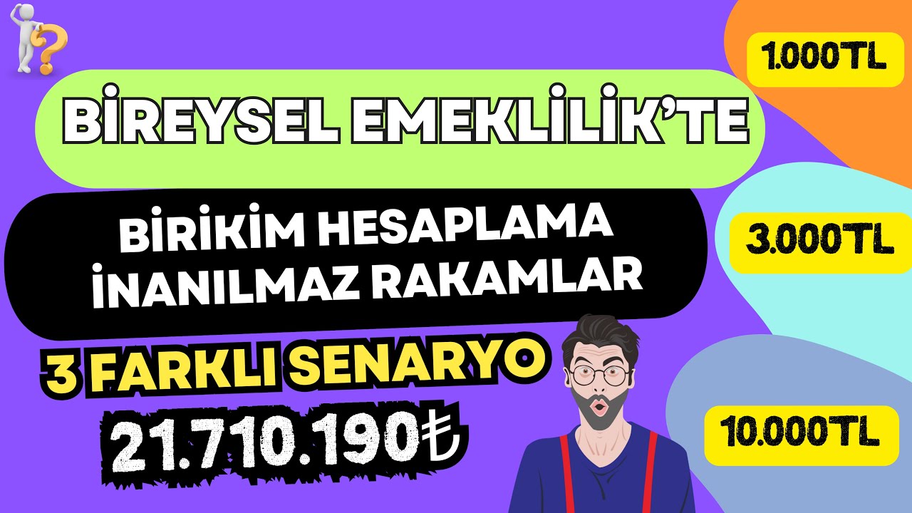 BES Ka&ccedil; Yılda Kazandırır? Ayda 1.000₺, 3.000₺, 10.000₺ Sim&uuml;le ettim, rakamlar inanılmaz! #bes