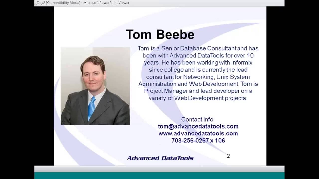 PHP and Informix Webcast 2 - Creating simple applications to get going