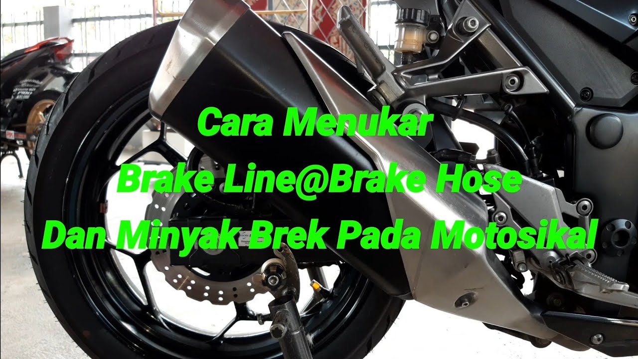 Kawa Z250 Cara Tukar Brake Line Belakang & Minyak Brek