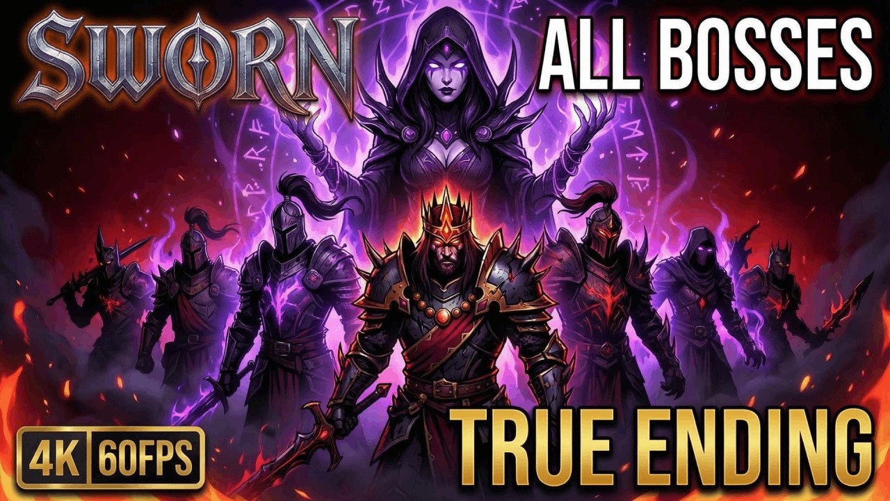 SWORN &ndash; All Bosses & True Ending (4K 60FPS) No Commentary