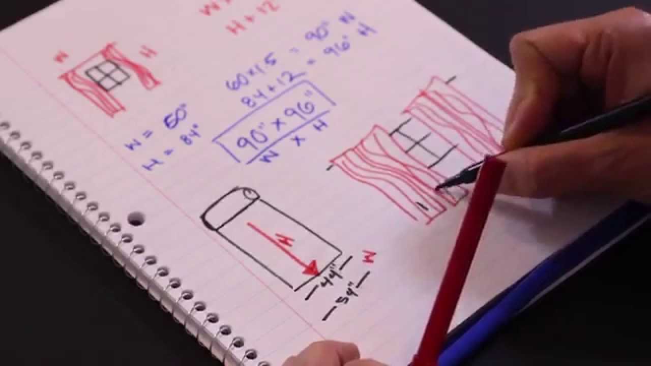 Making Curtains & Pillows - Curtain Size