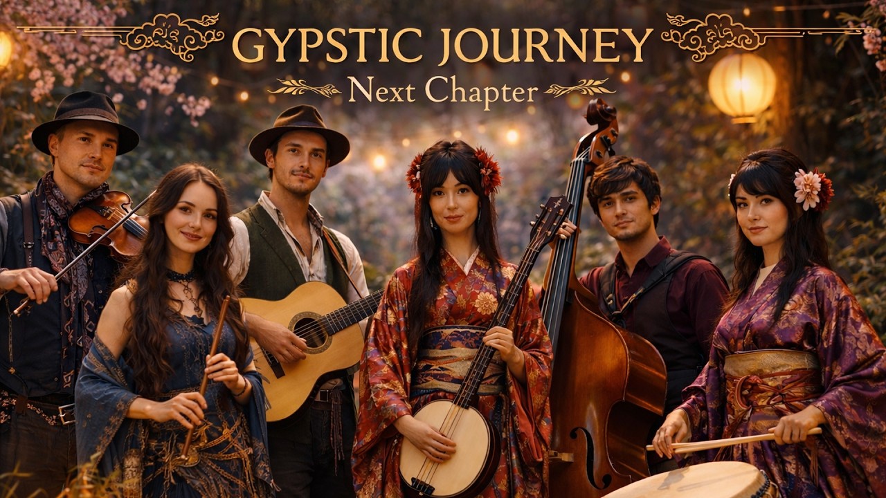 BEST GYPSY JAZZ FUSION WITH CELTIC & ORIENTAL VIBE INSTRUMENTAL | HALF MOON SYMPHONY IN KYOTO