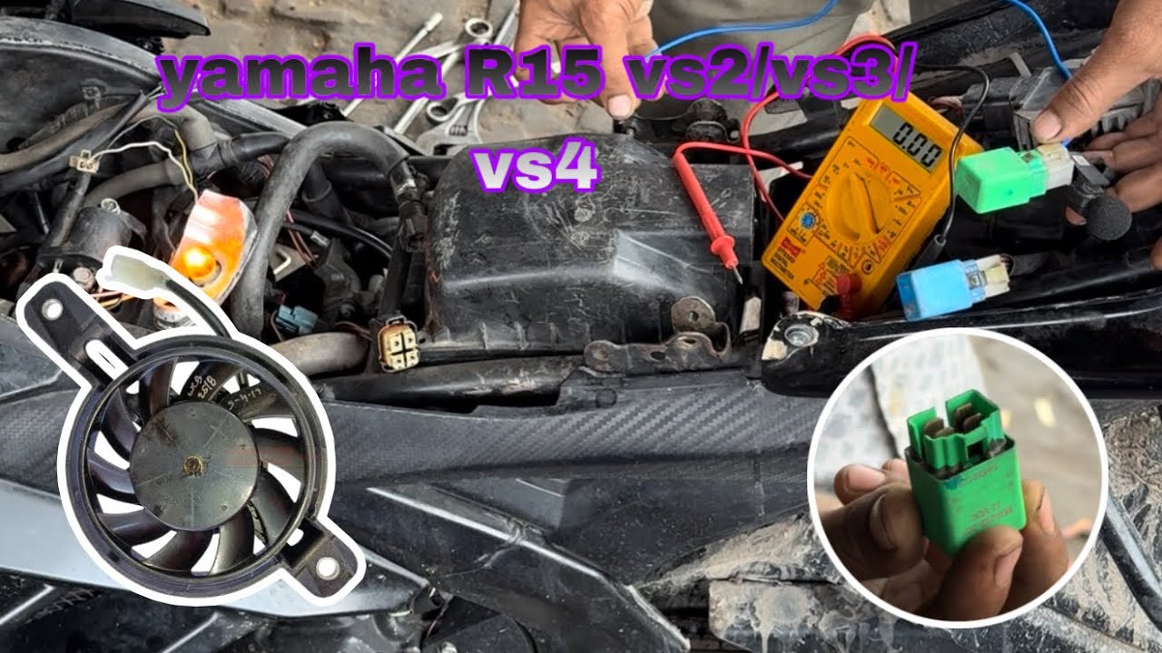 yamaha R15 vs2 ki radiwater fan na chale a video dekho fuall details diya gaya he￼￼