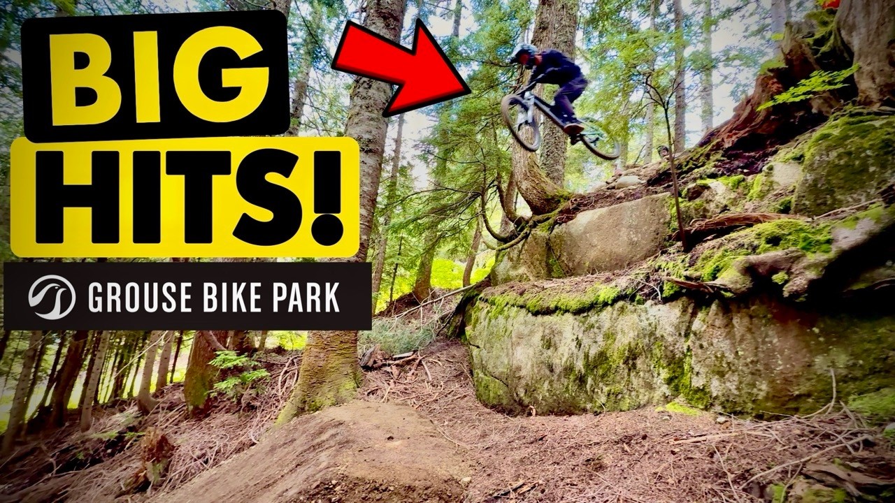 SENDING IT on Every Trail in the NEW Grouse Bike Park!