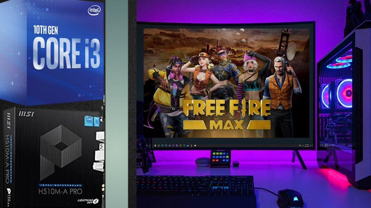 Intel Core i3 10th Gen Free Fire Game Test With Gpu Only🔥
