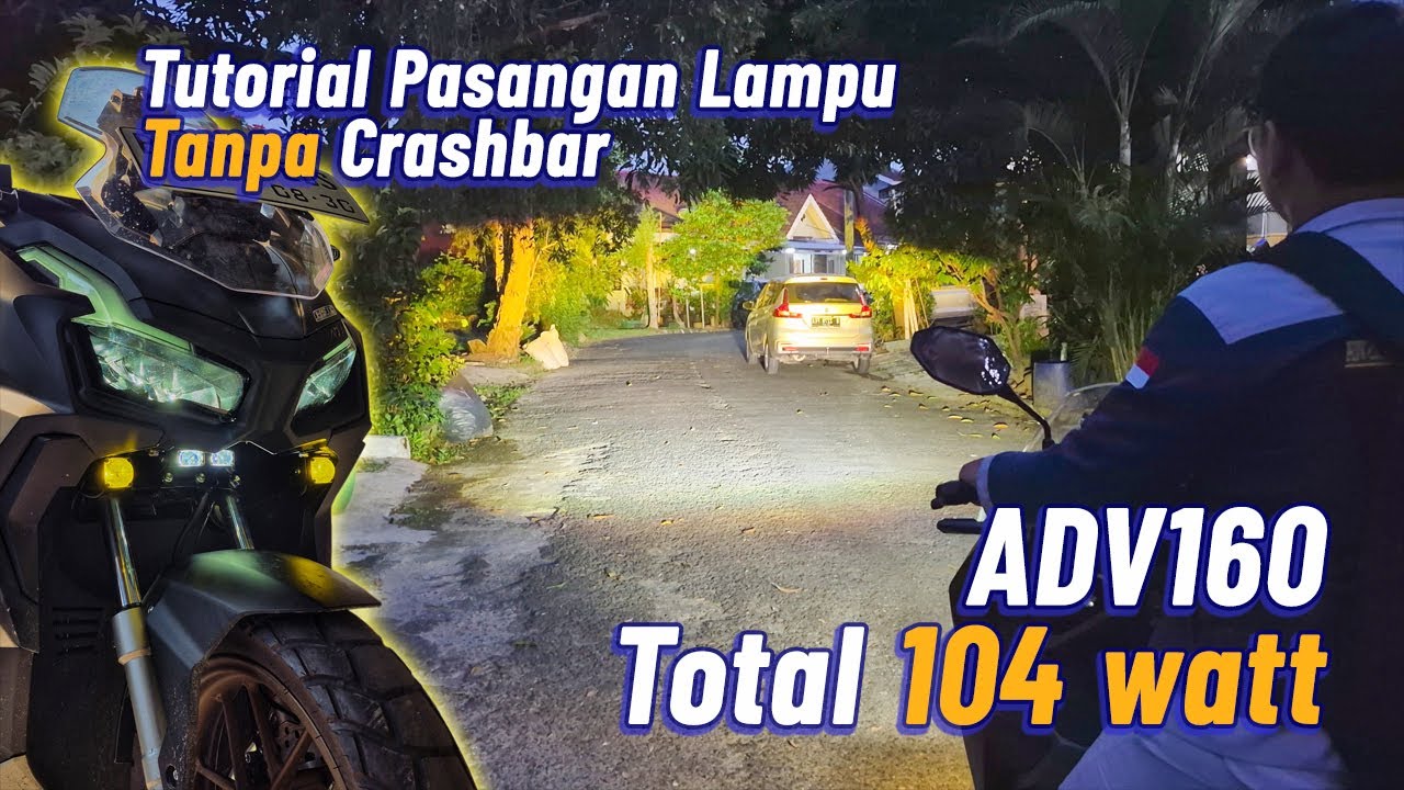 2 pasang lampu tanpa crashbar Honda ADV 160
