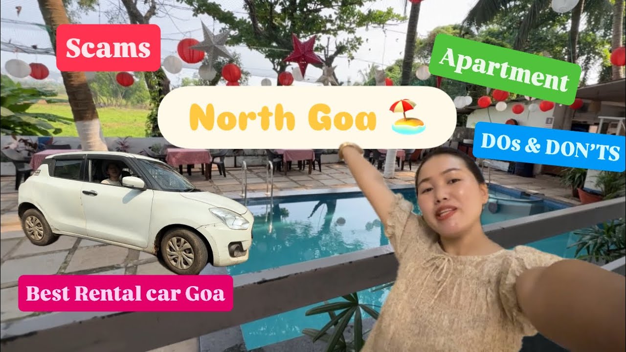 Goa best budget friendly property in north Goa🏖️🌊👙 (episode 2nd part 1) & best rental car 🚙 🚘.  #goa