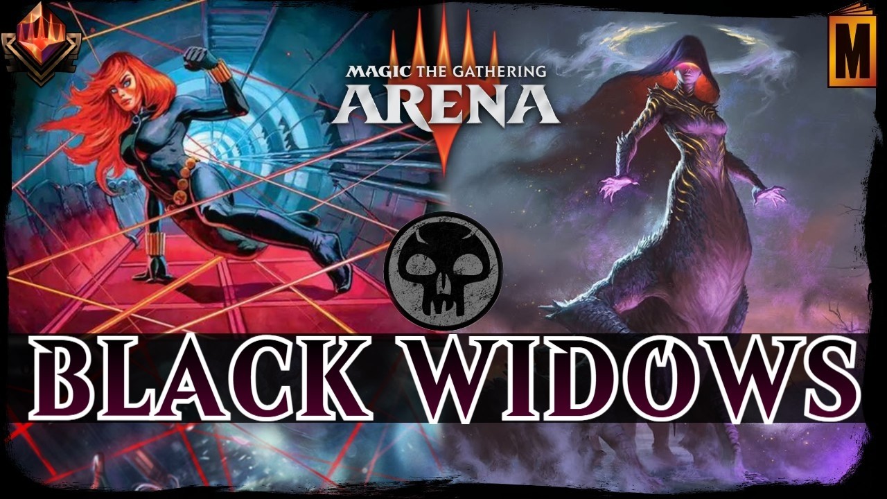 BLACK AGGRO MENACE | MTG Arena Mono Black Widow Aggro MYTHIC WINS Marvel Standard Deck
