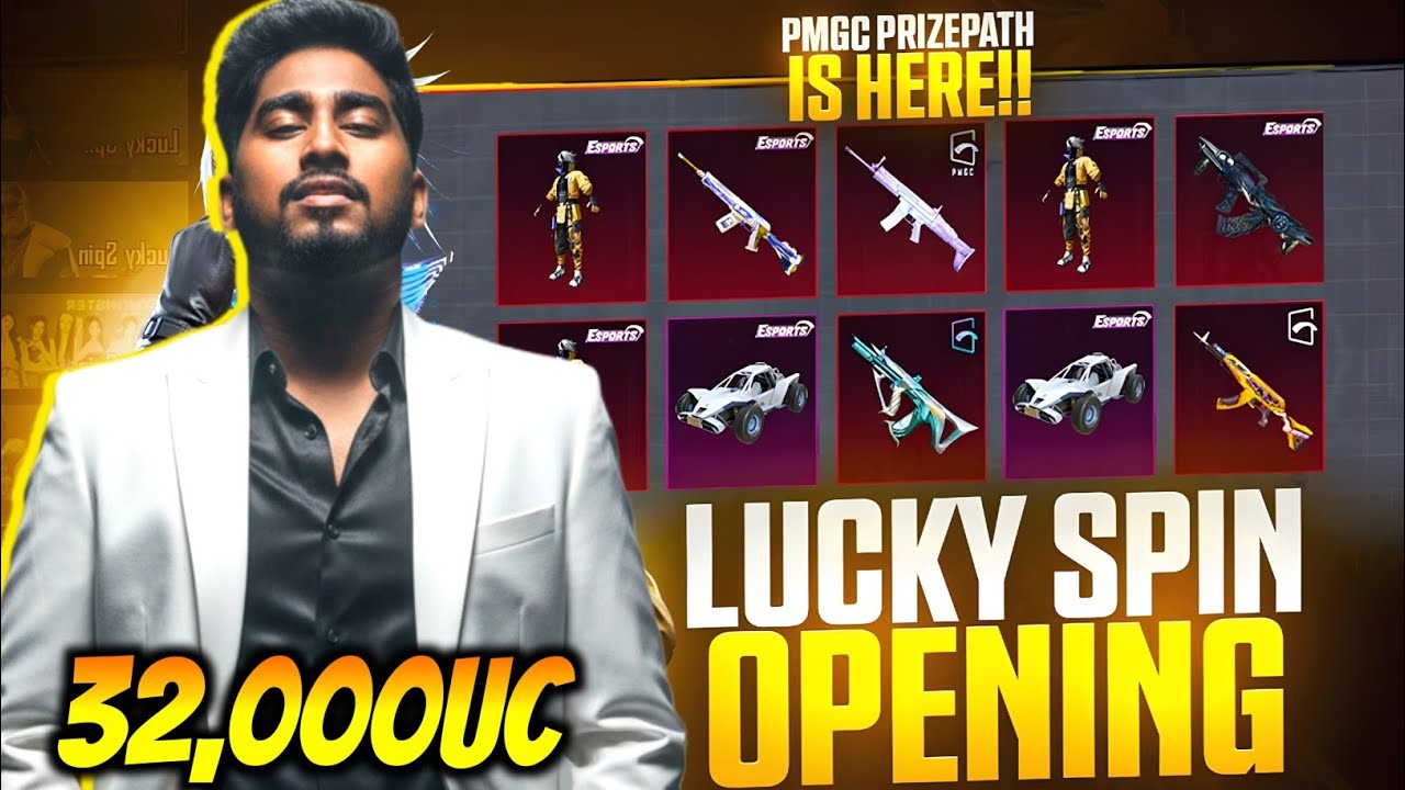 BGMI 32,000 UC ONLY FOR ONE MYTHIC OUTFIT | NEW LUCKY SPIN CRATE OPENING | PRIZE PATH LUCKY SPIN